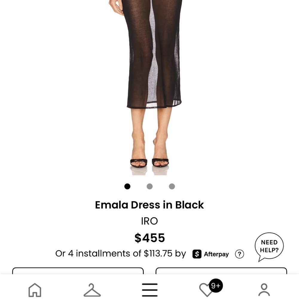 IRO Black Sheer dress - Picture 5 of 5